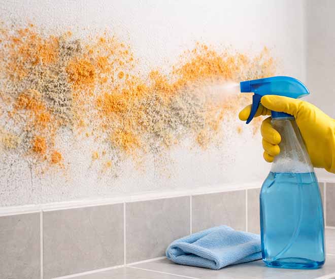 How to get rid of orange mold on walls safely and permanently